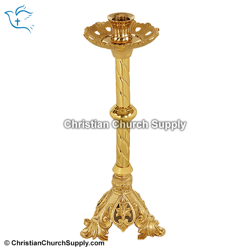 Gothic Style Altar Candlesticks, Beautiful Gothic Style Altar Candlesticks,  Gothic Style Altar Candlesticks - ca-1011