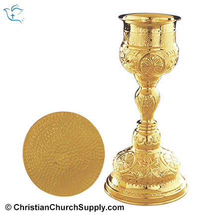 Brass Chalice and Paten