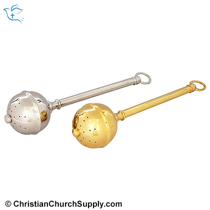 Brass handle holy water sprinkler