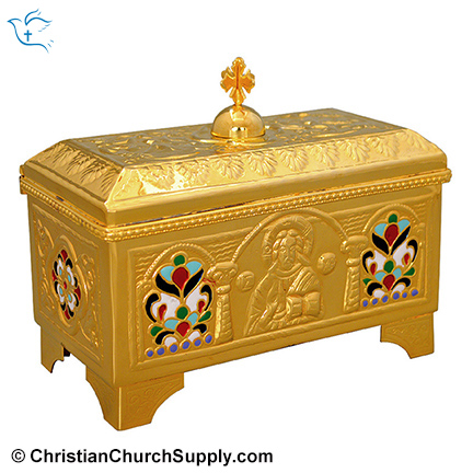 Brass holy bread boxes