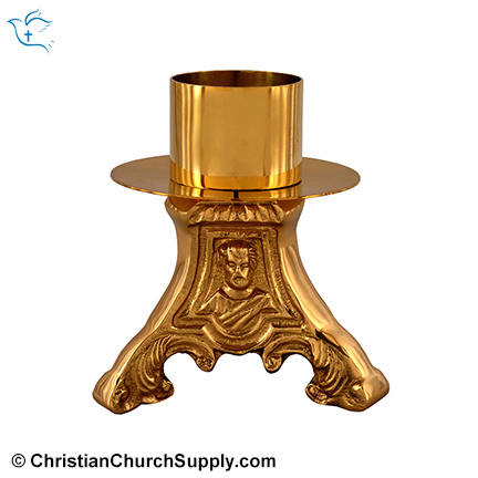 Brass Holy Candlestick 