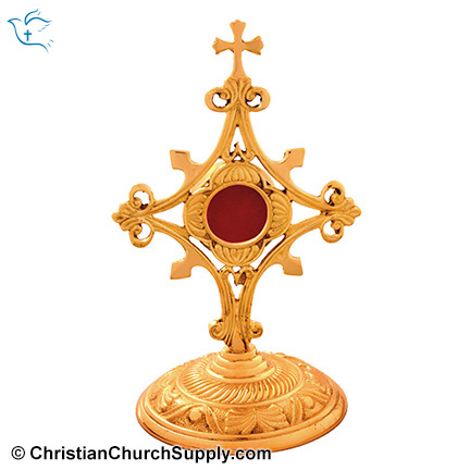 Brass Sunburst Reliquary