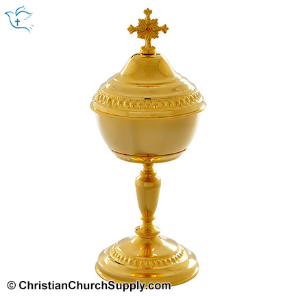 Carved Brass Ciborium