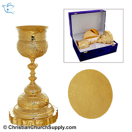 Chalice and Paten in High Polish Finish