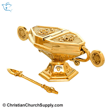 Church Incense Boat and Spoon for Thurible