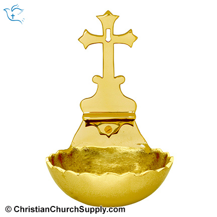 Cross Wall Mount Holy Water Font