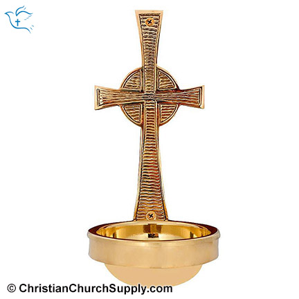 Crossed Holy Water Font