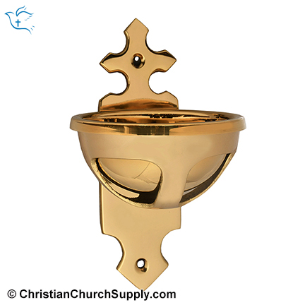 Crossed Wall Mounted Holy Water Font