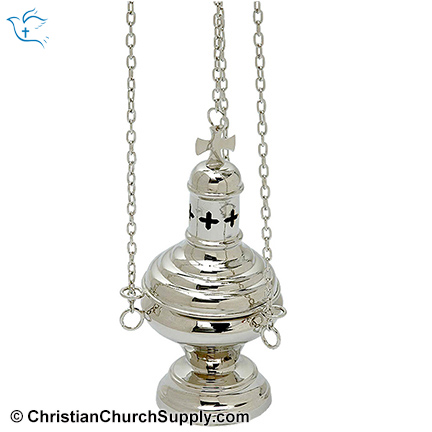 Four Chain Thurible With Cutted Crosses