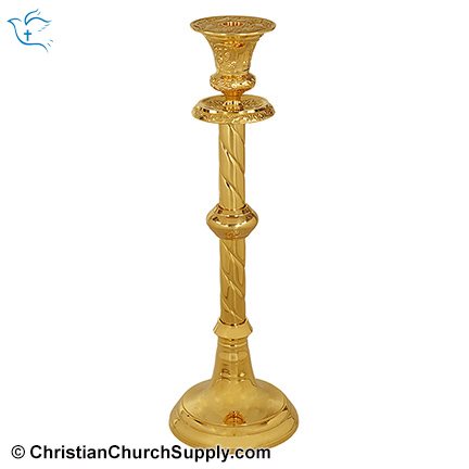 Gilded altar candlestick