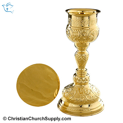 Gold Plated Chalice and Paten