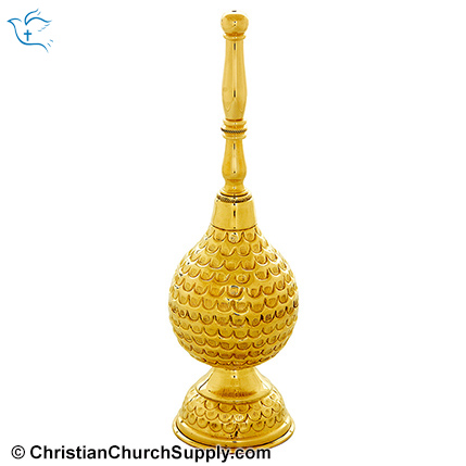 Gold plated holy water sprinkler