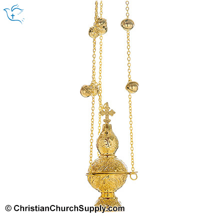 Gold Plated Orthodox Censer