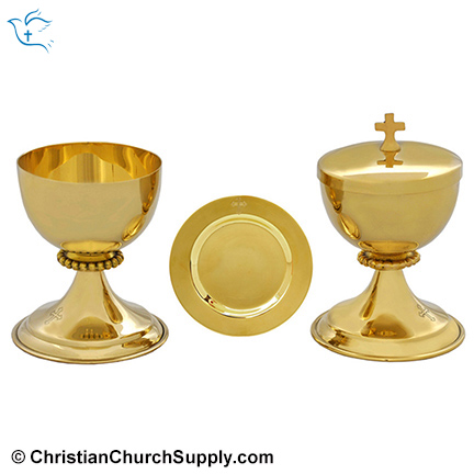 Italian Style Chalice, Paten and Ciborium Sets