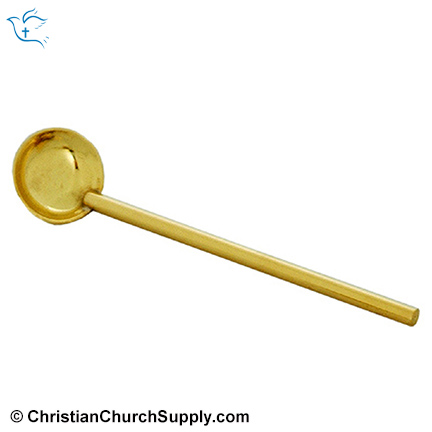 Plain Handle Brass Incense Spoon