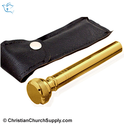 Pocket holy water sprinkler with case