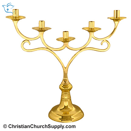 Solid Brass Candelabra 5 lights