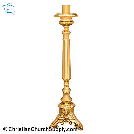 Solid Brass Holy Family Candlesticks